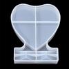 AGCFABS 1Pcs Rectangle & Heart Shape Photo Frame Silicone Mould DIY Personalized Photo Silicone Tool, Mirror Decoration Silicone Mold for DIY Home Decoration (Heart Shape L) view 1
