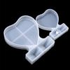 AGCFABS 1Pcs Rectangle & Heart Shape Photo Frame Silicone Mould DIY Personalized Photo Silicone Tool, Mirror Decoration Silicone Mold for DIY Home Decoration (Heart Shape L) view 4