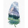 MARUSSIA Oven Mountain Landscape II Counted Cross Stitch Kit 16 x 30 cm view 1