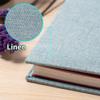 HoneyTolly Large Photo Album Self Adhesive 4x6 8x10 10x12 13"x12.8" Magnetic Scrapbook Album 12.6"x11" Inch 40 Pages Linen Cover DIY Photo Album with A Metallic Pen and DIY Stickers(Green) view 4