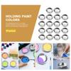 18pcs Pour Mouth Palette Painting Tray Painting Tool Multi-Functional Watercolor Plate Watercolor Trays Metal Plate Multi-Function Painting Plate Painting Accessory School Supply view 3