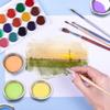 18pcs Pour Mouth Palette Painting Tray Painting Tool Multi-Functional Watercolor Plate Watercolor Trays Metal Plate Multi-Function Painting Plate Painting Accessory School Supply view 4