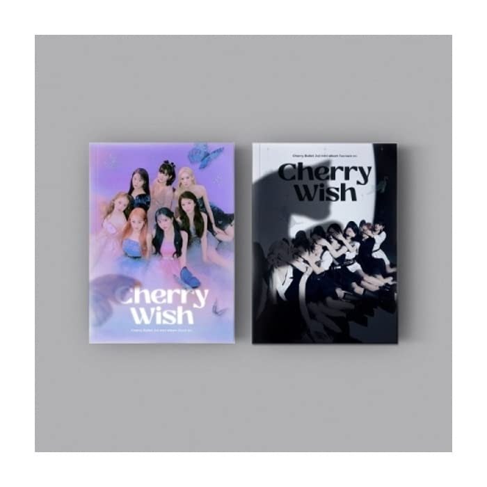 Cherry Bullet Cherry Wish 2nd Mini Album 2 Version Set CD+1p Poster+96p PhotoBook+1p Post+1p Love in PhotoCard+1p Dream in PhotoCard+1p Selfie+Tracking Kpop Sealed