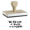 Infusion The Pleasure of Variety on Your Plate Rubber Stamp, 1 X 2'' Wood Stamp view 1