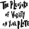 Infusion The Pleasure of Variety on Your Plate Rubber Stamp, 1 X 2'' Wood Stamp view 2