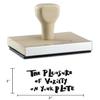 Infusion The Pleasure of Variety on Your Plate Rubber Stamp, 1 X 2'' Wood Stamp view 4