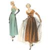 1940's Sewing Pattern: Stunning Evening Dress with Pointed Bodice view 2