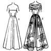 1940's Sewing Pattern: Stunning Evening Dress with Pointed Bodice view 4