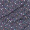 Spoonflower Fabric - 80S Rock & Roll Pins Music Retro Denim Band Typography Words Fashion Printed on Denim Fabric by The Yard - Bottomweight Apparel Home Decor Upholstery view 1