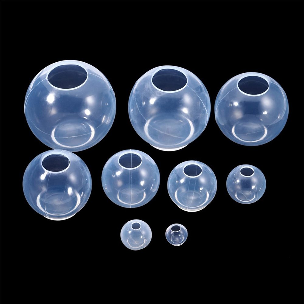 AGCFABS 1 Pcs 9 Sizes 3D Sphere Silicone Resin Molds,Transparent Silicone Ball Mould, Large Seamless Sphere Silicone Molds for DIY Jewelry Making, Home Decoration (100mm)