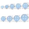 AGCFABS 1 Pcs 9 Sizes 3D Sphere Silicone Resin Molds,Transparent Silicone Ball Mould, Large Seamless Sphere Silicone Molds for DIY Jewelry Making, Home Decoration (100mm) view 2