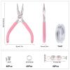 SUNNYCLUE Jewelry Pliers Making Supplies Kit Round Nose Pliers 32Feet Copper Jewelry Wire 40pcs Jump Rings 40pcs Crimp Beads & 40pcs Bead Tips for Jewelry Pliers Findings view 2