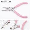 SUNNYCLUE Jewelry Pliers Making Supplies Kit Round Nose Pliers 32Feet Copper Jewelry Wire 40pcs Jump Rings 40pcs Crimp Beads & 40pcs Bead Tips for Jewelry Pliers Findings view 4