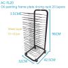 YSCMX Mobile Art Drying Rack for Classroom Drying Rack for Art Drying Rack for Art Metal Wire Work Display Rack, Art Carts with Wheels for Classroom Art Studios and Home Use. Drying & Print Racks view 2