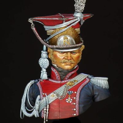 LIANGFANG 1/10 Warrior Man Polish Lancer Bust Resin Figure Model Kit Unassembled Unpainted