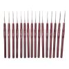 Crochet Hook Set, Stainless Steel Crochet Hook Plastic Handle Knitting Needles Ultra-Fine Lace Crochet Hook Set for Crochet Work view 1
