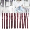 Crochet Hook Set, Stainless Steel Crochet Hook Plastic Handle Knitting Needles Ultra-Fine Lace Crochet Hook Set for Crochet Work view 4