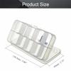 Bettomshin Clear Jewelry Box - Plastic Bead Storage Container, Earrings Storage Organizer with Adjustable Dividers, 10 Compartments view 2