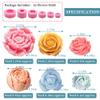 6PCS 3D Flower Fondant Molds Set, Rose Silicone Molds for Candle Soap Making, Handmade Cake Dessert Decoration Chocolate Cupcake Candy Ice Mold, Resin Concrete Art Crafts Accessories view 2
