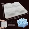 Succulent Silicone Mold, 4 Cavities Silicone Soap Mold, Succulent Plants Flower Mould for Soap Bath Bombs Candle Resin Concrete Crafts, Handmade Chocolate Cake Decor Dessert Biscuit Pudding Ice view 2