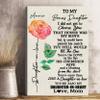 to My Daughter-in-Law I Did Not Get to Choose You That Honor was My Sons Mug - Custom Name Gift for My Daughter in Heart Portrait Canvas (8" x 12") view 1