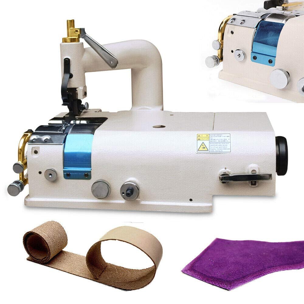 0.6" Width Leather Skiving Machine Head Part, GDAE10 Electric Edge Grinding Trimming Skiving Shoveling Thinning Kit Peeling Skiver Motor for Vegetable Tanned Cutter 1200rpm