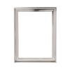 Combo Pack: Floater Frame + 11x14 inch Stretched Canvas for Painting, 1-3/8" Thick Frame + 3/4" Deep Blank Canvas with 12oz Primed 100% Cotton Canvas Fabric (Chrome, 11 x 14 inch) view 3