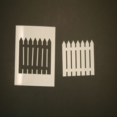 16" Picket Fence Reusable Mylar Stencil