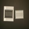 16" Picket Fence Reusable Mylar Stencil view 1