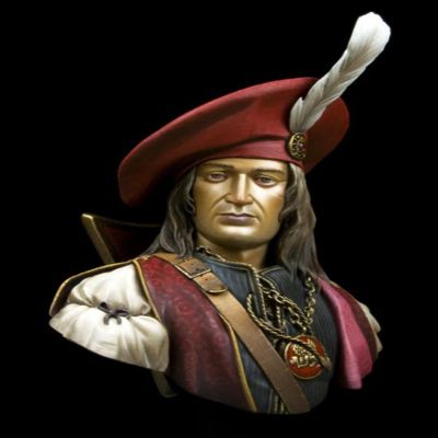 LIANGFANG 1/10 Ancient Venetian Admiral Bust Bust Resin Figure Model Kit Unassembled Unpainted