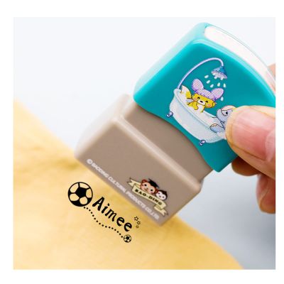 Custom Ink Stamp,Personal Stamp Custom Name Stamp,Name Stamp for Clothing,Customized Non-Fading School Uniform Stamps,Personalized Stamper,Custom Signature Stamp (A)