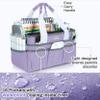 JJRING Craft Organizer Tote Bag, Art Storage Caddy with Multiple Pockets, Lilac Sewing Bag for Art, Craft, Scrapbooking, Medical, and Office Supplies Storage view 4