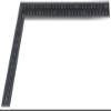 Heyiarbeit Leather Craft Black Small Tempered Stainless Steel Measuring Square Ruler for DIY Leather Handmade Sewing Tools 0-300mm 0-12inch Scale 1pcs view 3