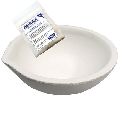 Melting Dish Ceramic Crucible Dish 3"Dia Silica Melt Gold Silver Scrap 350gr 24k Madse in Italy