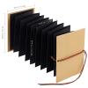 Jutieuo Scrapbook Album 6x8 Inch Small Photo Album with DIY Accessories Set, Stretchable Folding Kraft Paper Memory Book for Wedding Anniversary (Black) view 2