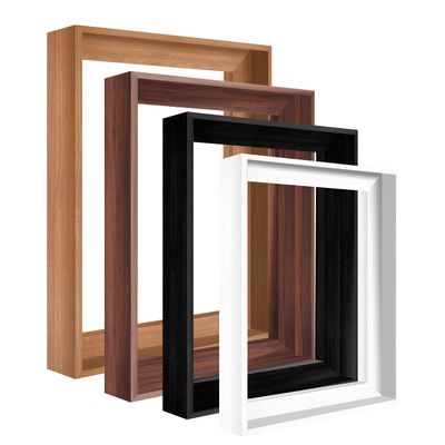 Canvas Floater Frame for Paintings, Fits Up to 1.25" Deep Canvas, DIY Floating Picture Frame for Canvas Prints, Wall Art Frame for Modern Home Dcor, Studio Display and Gallery Hanging Black 20x30