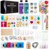 Piccassio Epoxy Resin Kit for Beginners 208-Piece Jewelry Making & Craft Kit with Molds, Dried Flowers, Glitter & Tools Complete Starter Set for Keychains, Bookmarks, Pendants & DIY Resin Art view 1