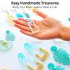 Piccassio Epoxy Resin Kit for Beginners 208-Piece Jewelry Making & Craft Kit with Molds, Dried Flowers, Glitter & Tools Complete Starter Set for Keychains, Bookmarks, Pendants & DIY Resin Art view 2