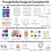 Piccassio Epoxy Resin Kit for Beginners 208-Piece Jewelry Making & Craft Kit with Molds, Dried Flowers, Glitter & Tools Complete Starter Set for Keychains, Bookmarks, Pendants & DIY Resin Art view 3