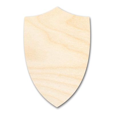 Bigger Better | Unfinished Wood Shield Shape | DIY Craft Cutout 24" / 1/4"