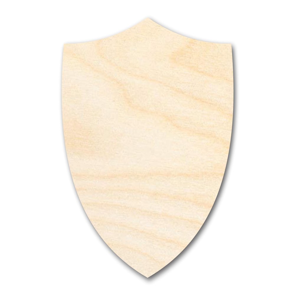 Bigger Better | Unfinished Wood Shield Shape | DIY Craft Cutout 24" / 1/4"