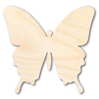Unfinished Wood Butterfly | Insect | Animal | Wildlife | Craft Cutout | up to 46" DIY 12" / 1/8"