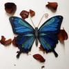 Unfinished Wood Butterfly | Insect | Animal | Wildlife | Craft Cutout | up to 46" DIY 12" / 1/8" view 2