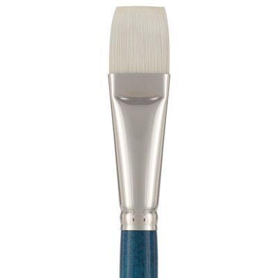 Creative Mark Berlin Synthetic Long Handle Artist Brush - Bright # 28 - Handmade in Germany Art Paint Brush w/Synthetic Filament for Acrylics, Oils, Alkyds - Art Brush w/Sustainable Wood Handle