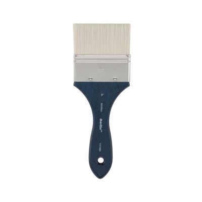 Creative Mark Berlin Synthetic Long Handle Artist Brush - Mottler 3 in - Handmade in Germany Art Paint Brush w/Synthetic Filament for Acrylics, Oils, Alkyds - Art Brush w/Sustainable Wood Handle