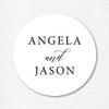Personalized Wedding Favor Stickers, Custom Name Stickers, Modern Theme, Baby Shower Favor Stickers view 2