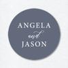 Personalized Wedding Favor Stickers, Custom Name Stickers, Modern Theme, Baby Shower Favor Stickers view 4
