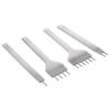 Heyiarbeit Leather Stitching Punch White Steel,Prong Pitch 6mm,1/2/4/6 Prong DIY Craft Handwork Tools, Hole Chisel,Graving Stitch Punch Craft Kits 1 Pcs view 1