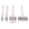 Heyiarbeit Leather Stitching Punch White Steel,Prong Pitch 6mm,1/2/4/6 Prong DIY Craft Handwork Tools, Hole Chisel,Graving Stitch Punch Craft Kits 1 Pcs view 3