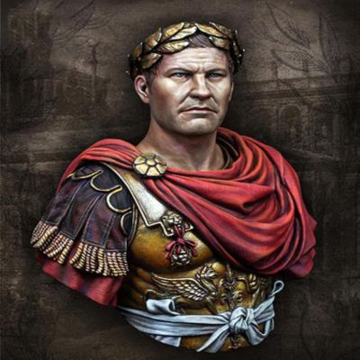 LIANGFANG 1/10 Gaius Julius Caesar Bust Resin Kit DIY Toys Unassembled Unpainted Kits